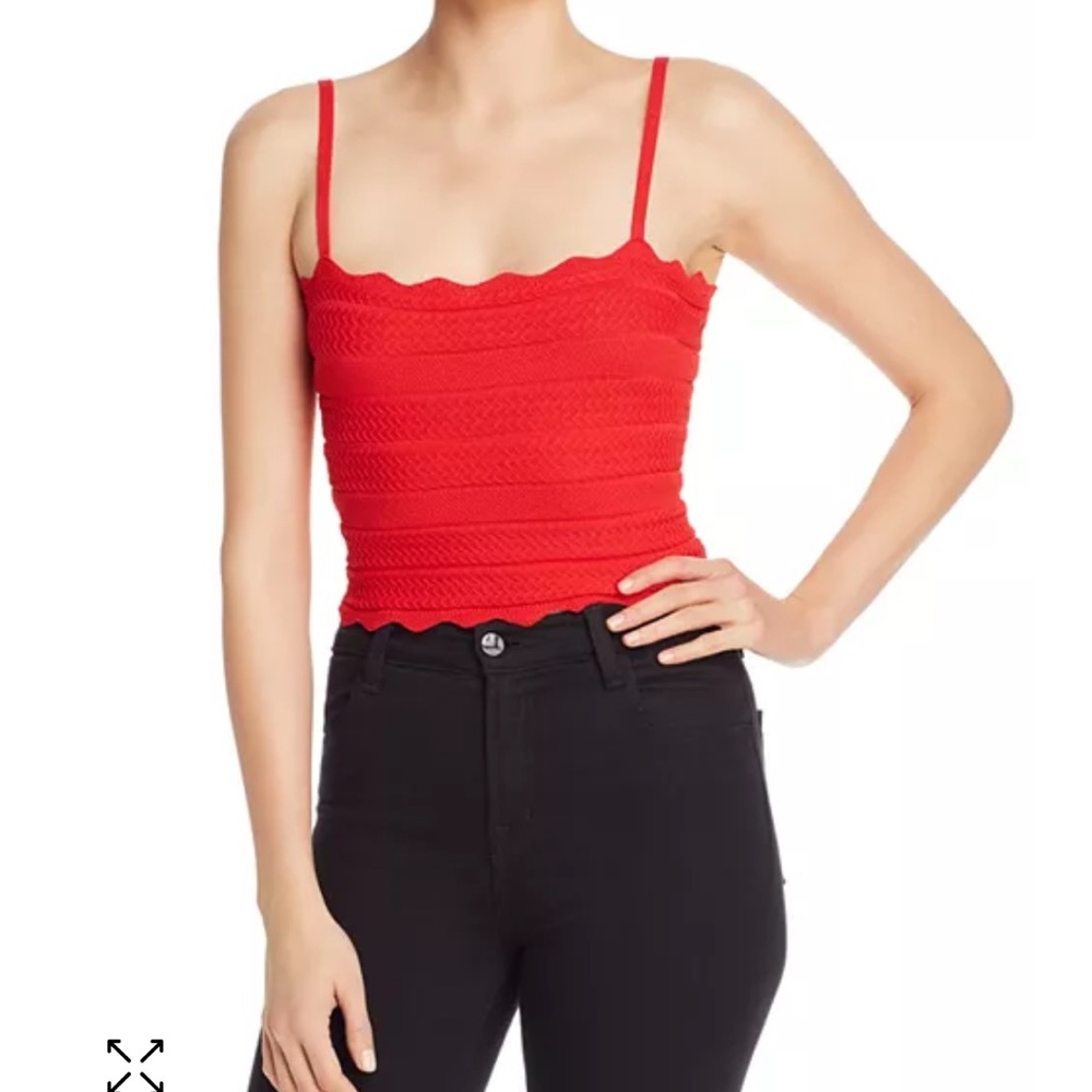 Lerumi Emery Knot Bandeau Camisole Top; size XS; EUC